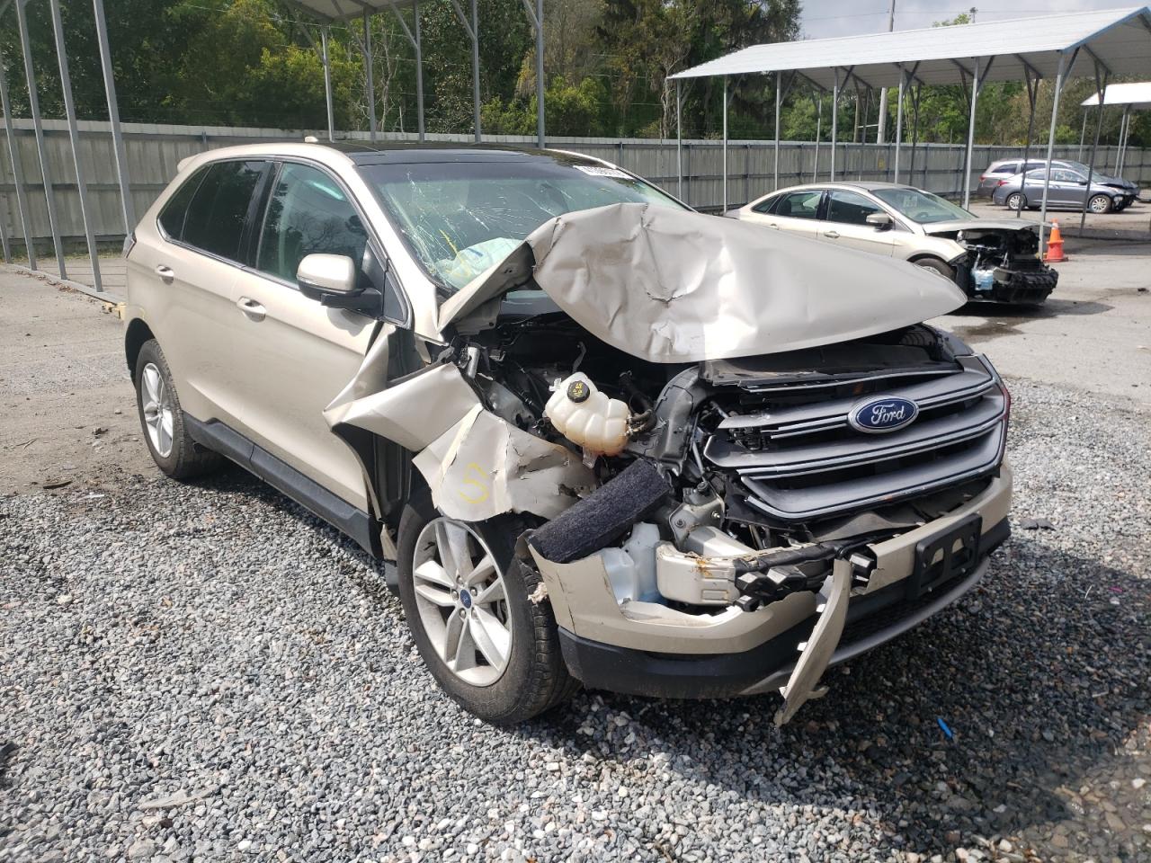 FORD EDGE SEL 2018 with VIN 2FMPK4J89JBB35011 - Photo from auction
