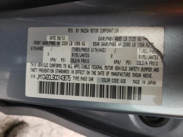 Photo 10 from auction – 2012 MAZDA 5 with VIN JM1CW2CL9C0143675