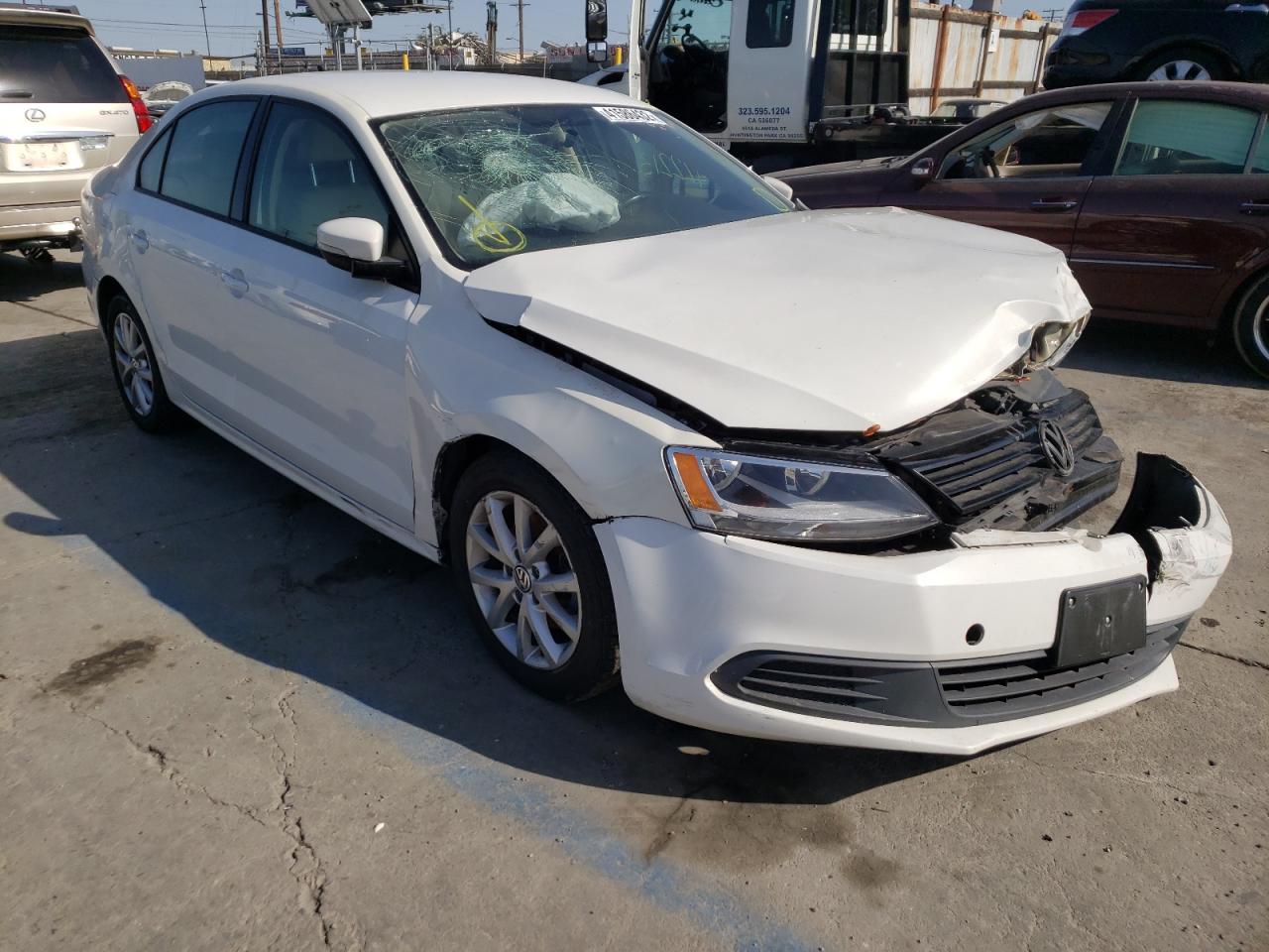 VOLKSWAGEN JETTA SE 2012 with VIN 3VWDP7AJ6CM450666 - Photo from auction