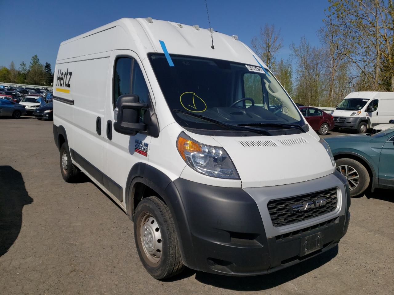 RAM PROMASTER 2019 with VIN 3C6TRVCG1KE518905 - Photo from auction