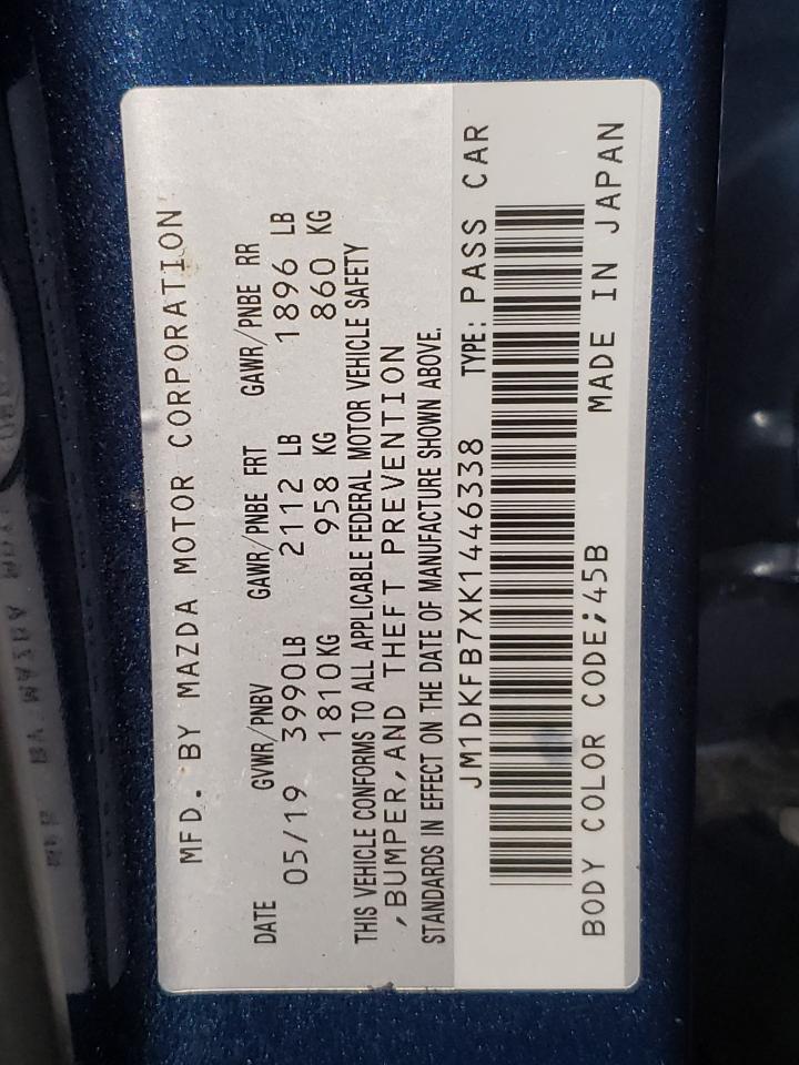 Photo 10 from auction – 2019 MAZDA CX-3 SPORT with VIN JM1DKFB7XK1446338