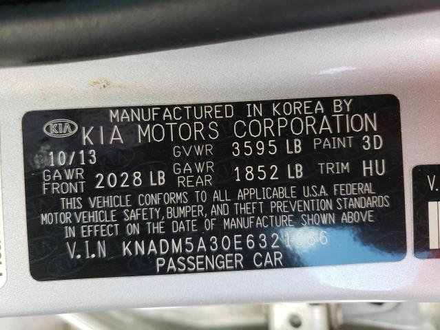 Photo 10 from auction – 2014 KIA RIO LX with VIN KNADM5A30E6321386