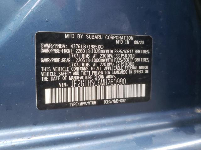 Photo 10 from auction – 2021 SUBARU CROSSTREK with VIN JF2GTHSC6MH260990