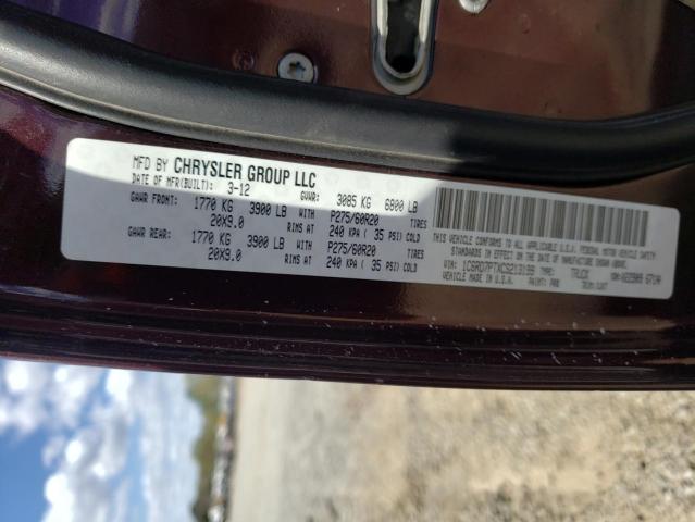 Photo 10 from auction – 2012 DODGE RAM 1500 L with VIN 1C6RD7PTXCS213199