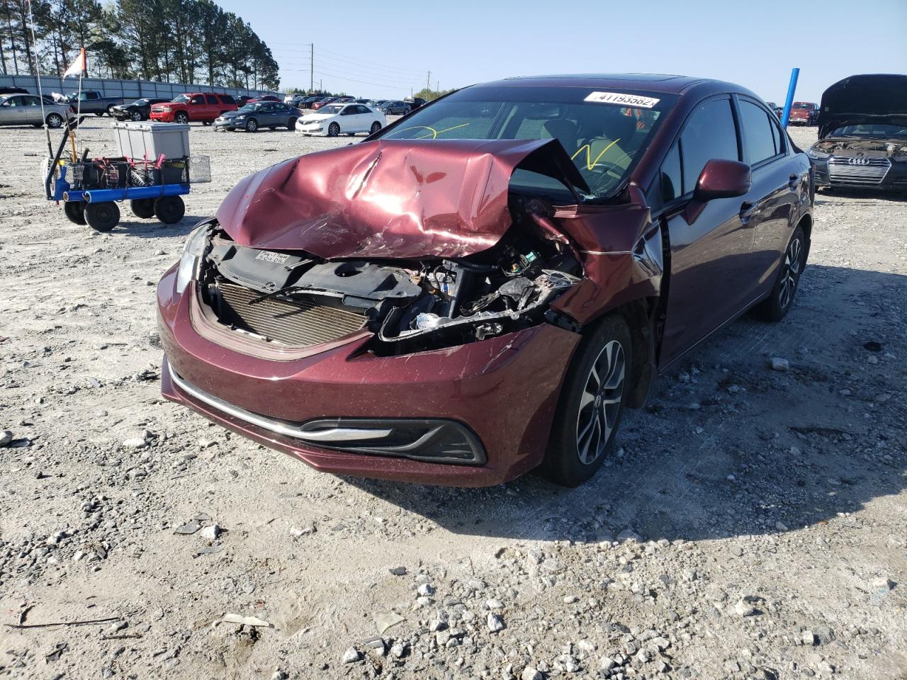 Photo 2 from auction – 2013 HONDA CIVIC EX with VIN 19XFB2F83DE045122