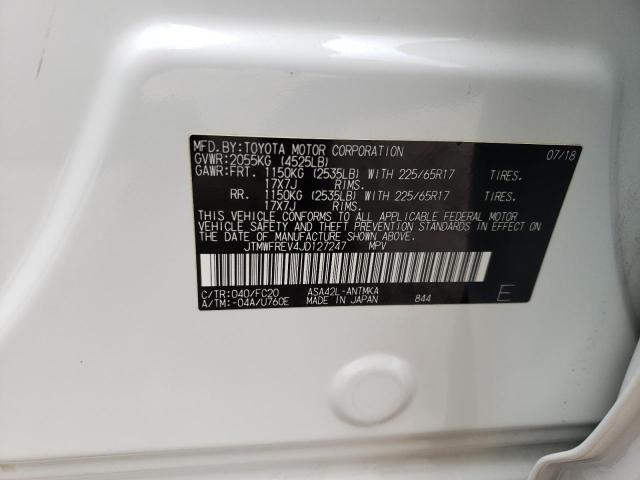 Photo 10 from auction – 2018 TOYOTA RAV4 ADVEN with VIN JTMWFREV4JD127247