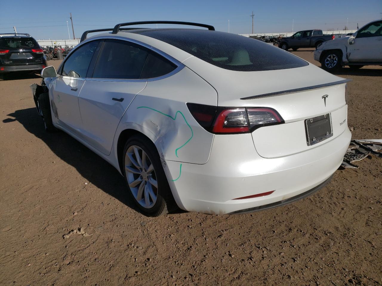 Photo 3 from auction – 2020 TESLA MODEL 3 with VIN 5YJ3E1EC3LF603568