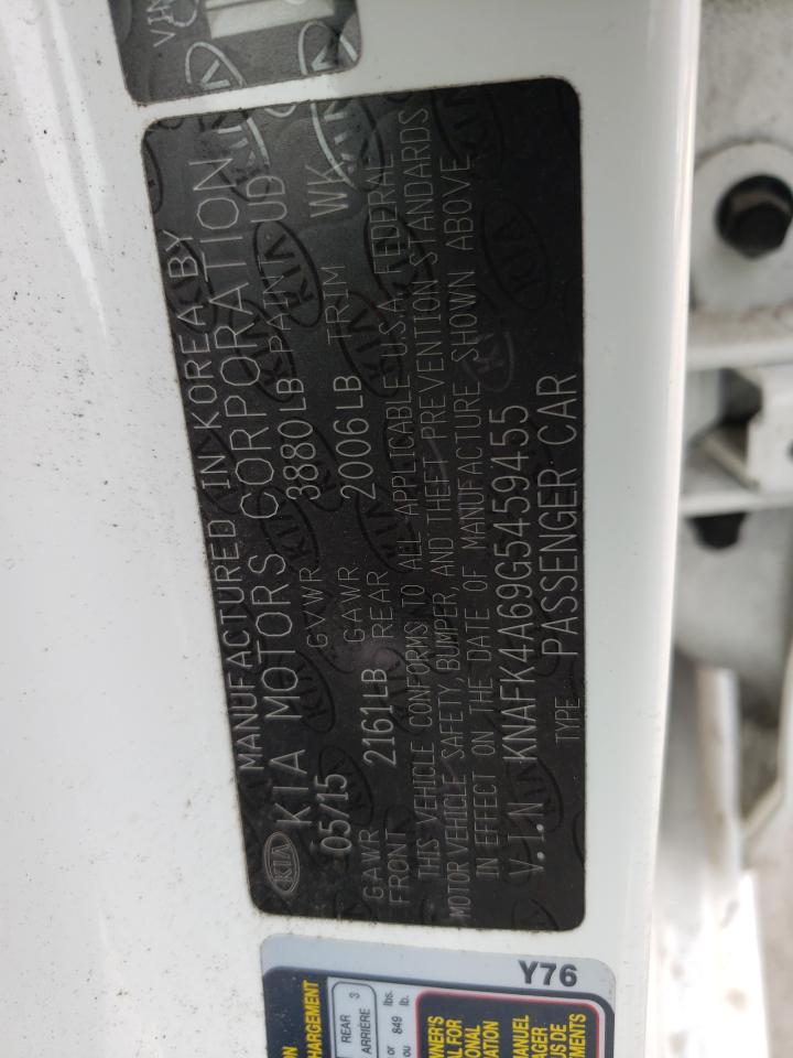 Photo 10 from auction – 2016 KIA FORTE LX with VIN KNAFK4A69G5459455