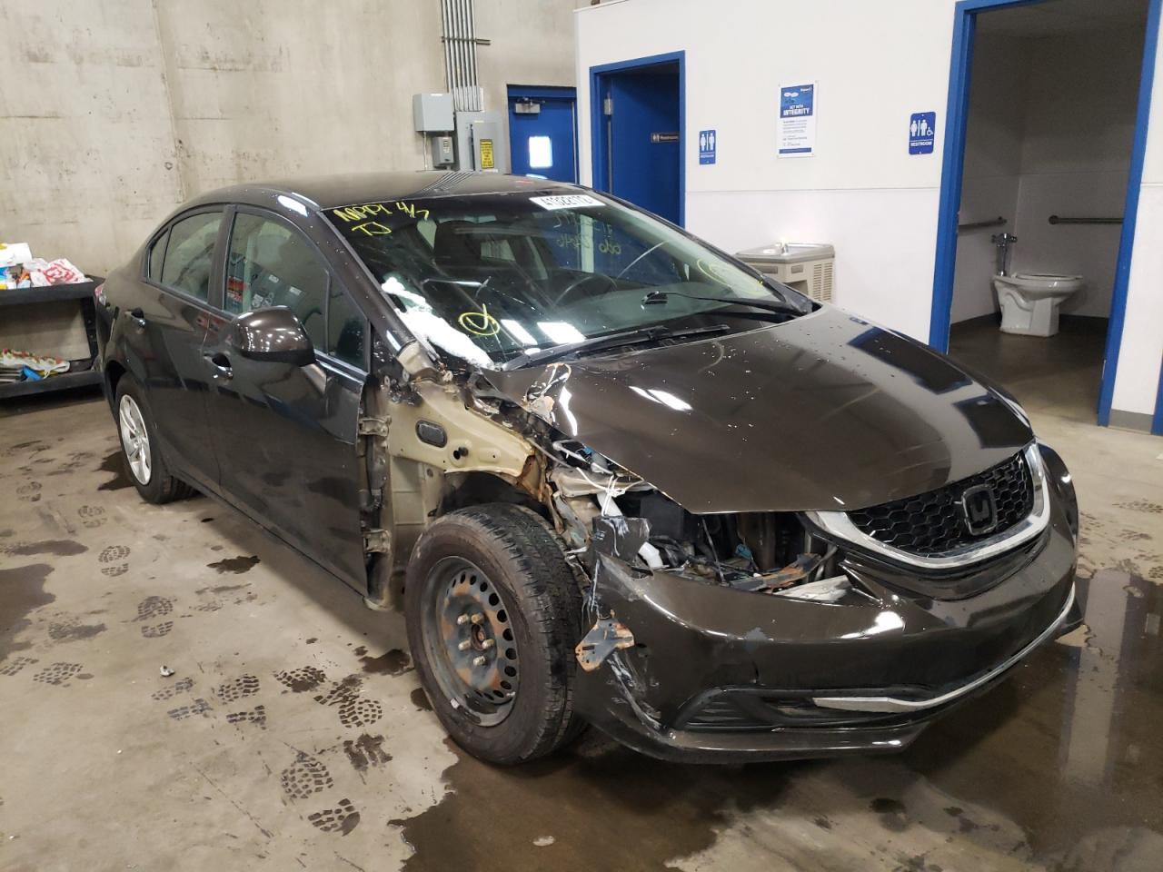 HONDA CIVIC LX 2013 with VIN 2HGFB2F50DH597642 - Photo from auction