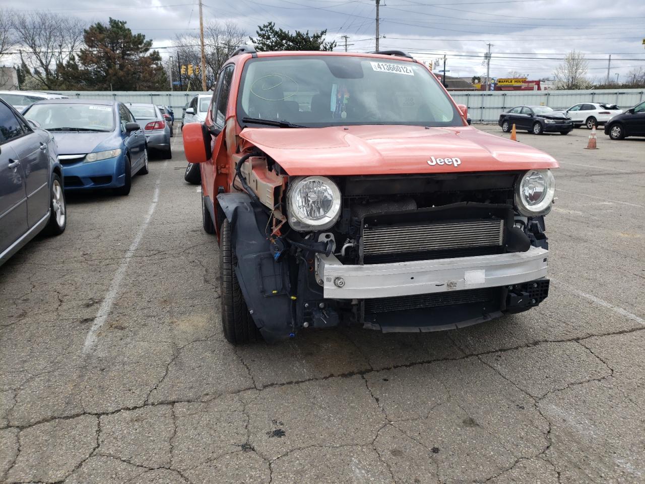 Photo 9 from auction – 2017 JEEP RENEGADE L with VIN ZACCJABB9HPF51564