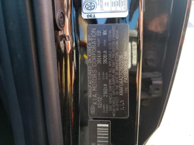 Photo 10 from auction – 2012 KIA FORTE EX with VIN KNAFU4A27C5605336
