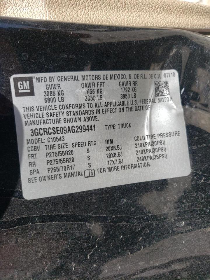 Photo 10 from auction – 2010 CHEVROLET SILVERADO with VIN 3GCRCSE09AG299441