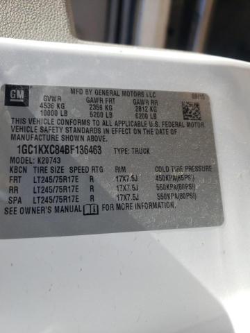 Photo 10 from auction – 2011 CHEVROLET K SER 2500 with VIN 1GC1KXC84BF136463