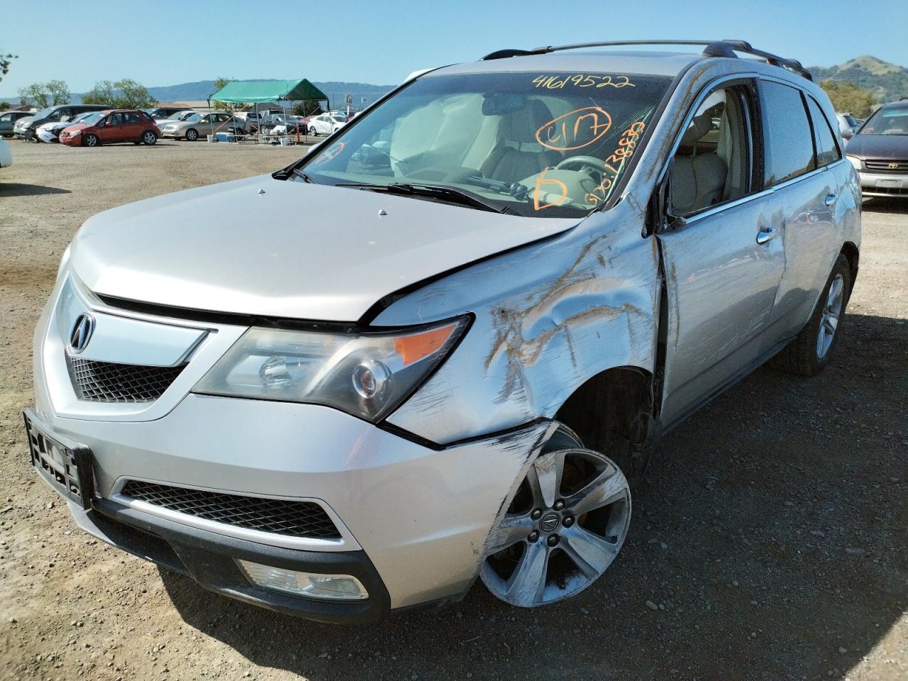 Photo 2 from auction – 2010 ACURA MDX TECHNO with VIN 2HNYD2H67AH511174