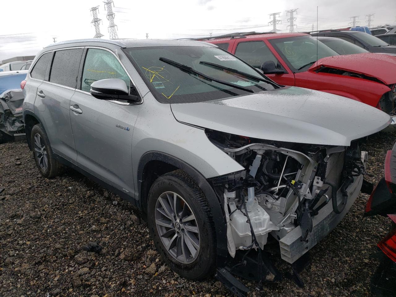 TOYOTA HIGHLANDER 2019 with VIN 5TDJGRFH3KS064308 - Photo from auction