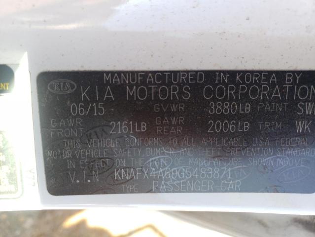 Photo 10 from auction – 2016 KIA FORTE with VIN KNAFX4A69G5483871