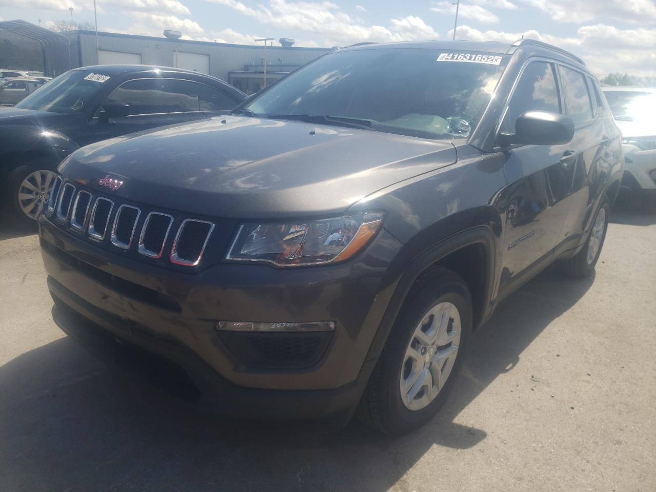 Photo 9 from auction – 2020 JEEP COMPASS SP with VIN 3C4NJCAB5LT169717