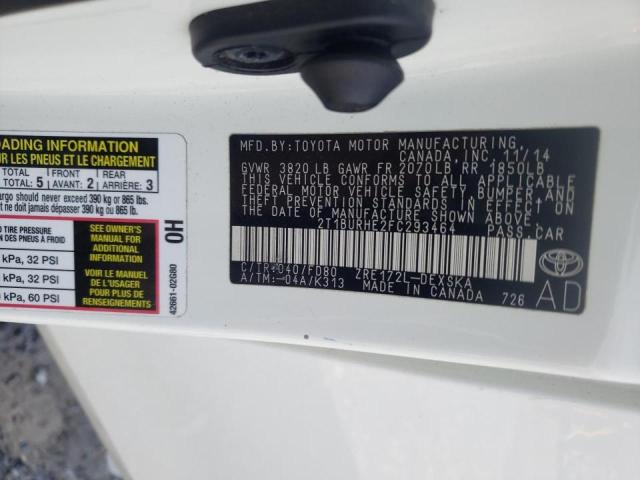 Photo 10 from auction – 2015 TOYOTA COROLLA L with VIN 2T1BURHE2FC293464