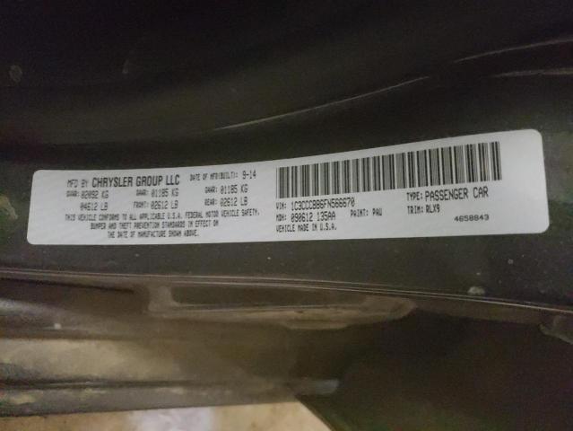 Photo 10 from auction – 2015 CHRYSLER 200 S with VIN 1C3CCCBB6FN566670