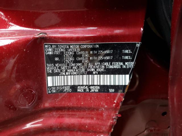 Photo 10 from auction – 2021 TOYOTA RAV 4 with VIN JTMLWRFV8MD127712