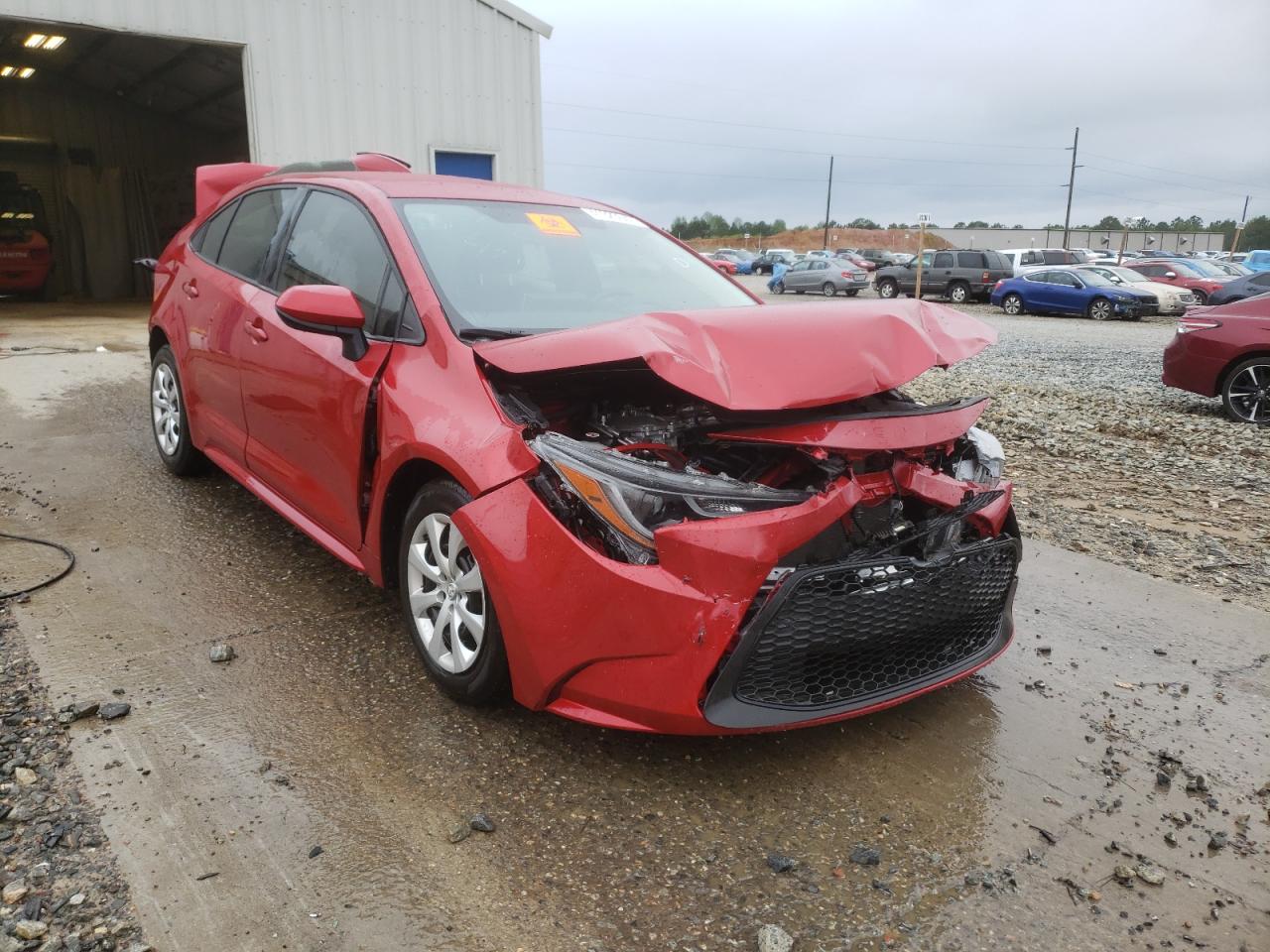 TOYOTA COROLLA LE 2021 with VIN JTDEPMAE7MJ183528 - Photo from auction