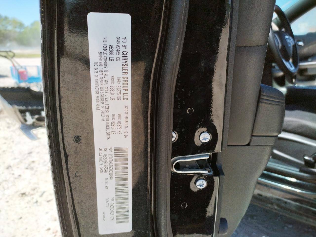 Photo 10 from auction – 2014 DODGE CHARGER R/ with VIN 2C3CDXCT6EH330040