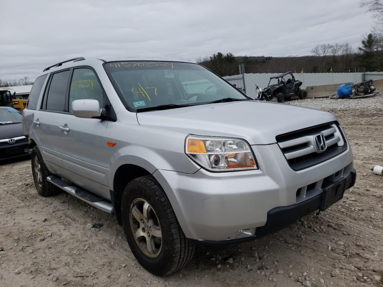 HONDA PILOT EXL 2007 with VIN 2HKYF18577H513492 - Photo from auction