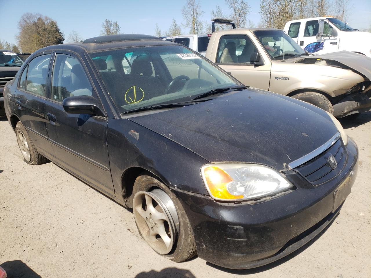 Photo 1 from auction – 2003 HONDA CIVIC EX with VIN 2HGES26803H592056
