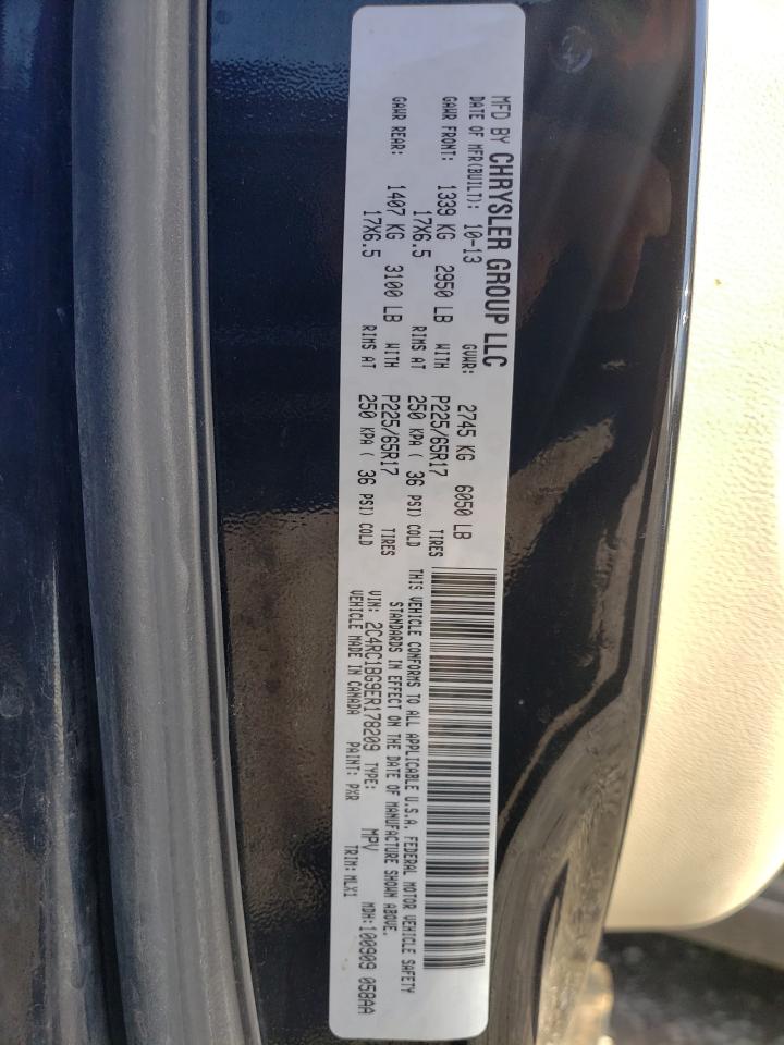 Photo 10 from auction – 2014 CHRYSLER TOWN & COU with VIN 2C4RC1BG9ER178209