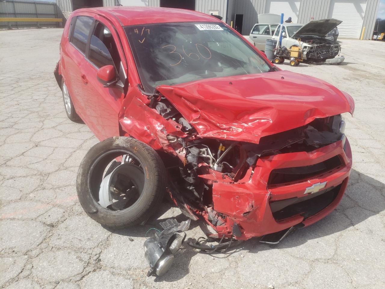 CHEVROLET SONIC LT 2013 with VIN 1G1JC6SH4D4178664 - Photo from auction