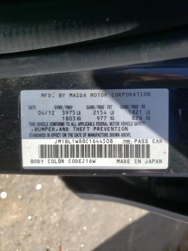 Photo 10 from auction – 2012 MAZDA 3 I with VIN JM1BL1W88C1644508