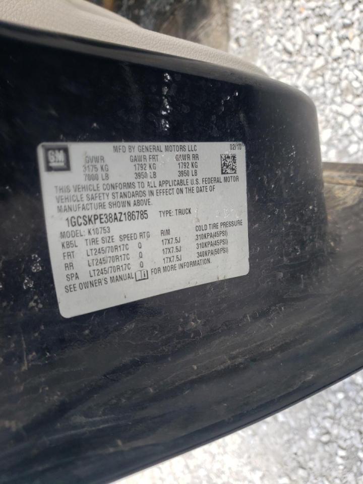 Photo 10 from auction – 2010 CHEVROLET SILVERADO with VIN 1GCSKPE38AZ186785