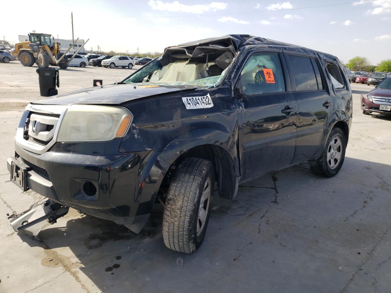 Photo 2 from auction – 2010 HONDA PILOT LX with VIN 5FNYF3H21AB007308