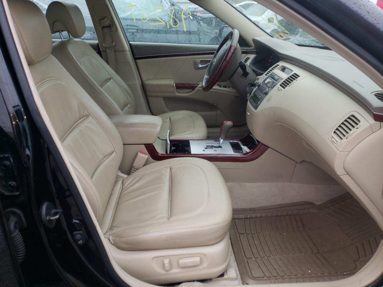 Photo 5 from auction – 2008 HYUNDAI AZERA SE with VIN KMHFC46F98A258622