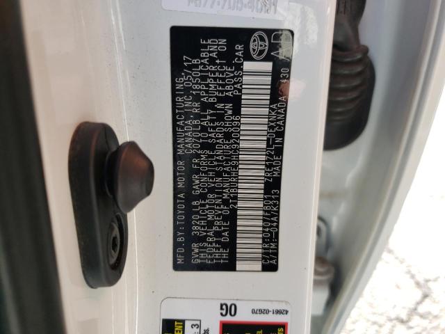 Photo 1 from auction – 2017 TOYOTA COROLLA L with VIN 2T1BURHE9HC920096