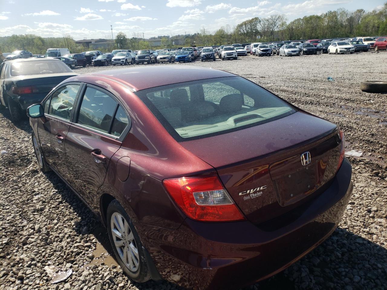 Photo 3 from auction – 2012 HONDA CIVIC EXL with VIN 19XFB2F99CE040773