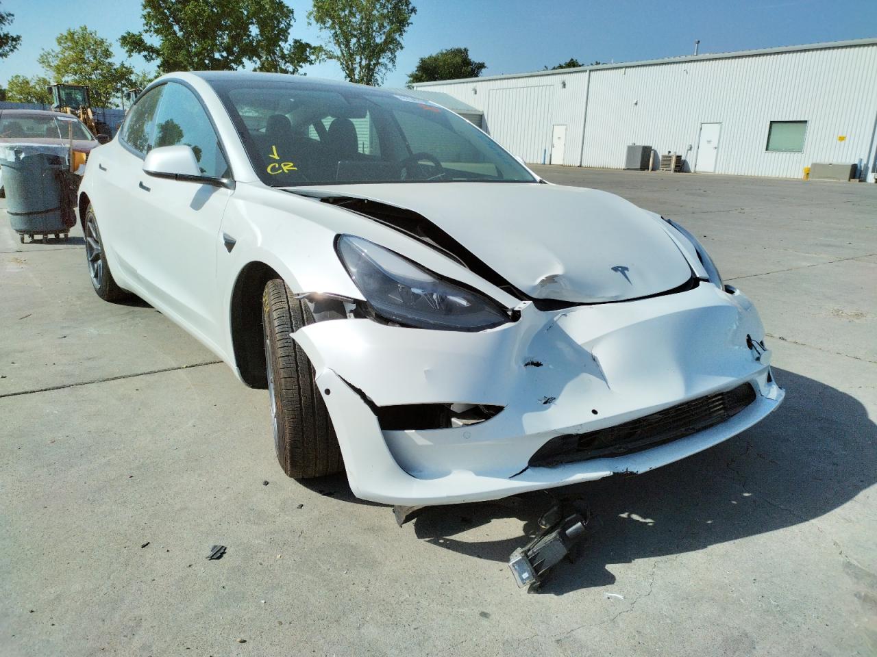 TESLA MODEL 3 2021 with VIN 5YJ3E1EAXMF027266 - Photo from auction