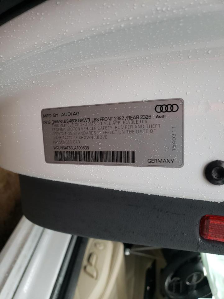 Photo 10 from auction – 2018 AUDI A5 PREMIUM with VIN WAUNNAF53JA100635