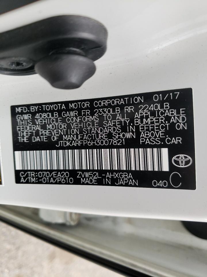 Photo 10 from auction – 2017 TOYOTA PRIUS PRIM with VIN JTDKARFP6H3007821