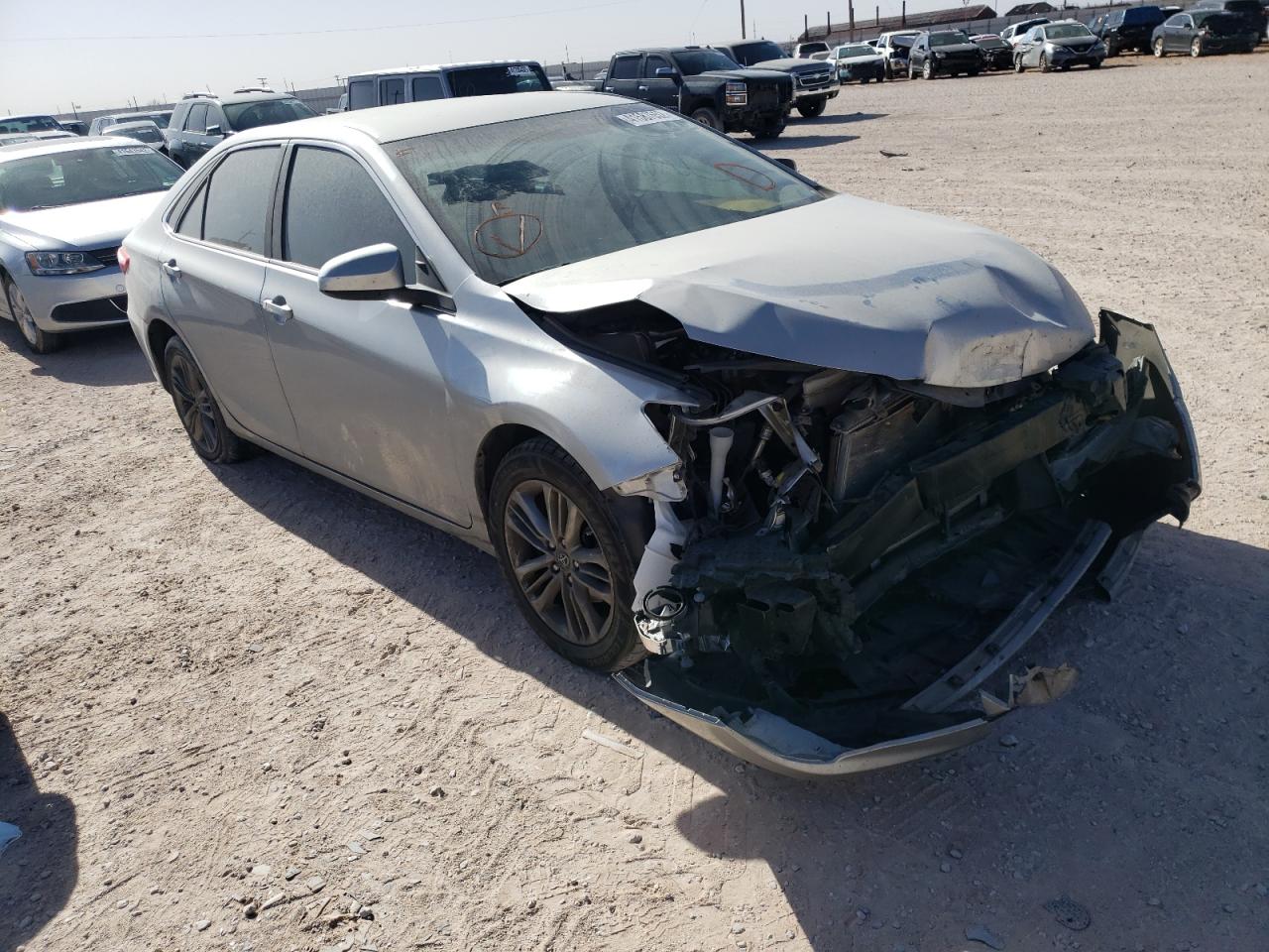 TOYOTA CAMRY LE 2017 with VIN 4T1BF1FK7HU386499 - Photo from auction