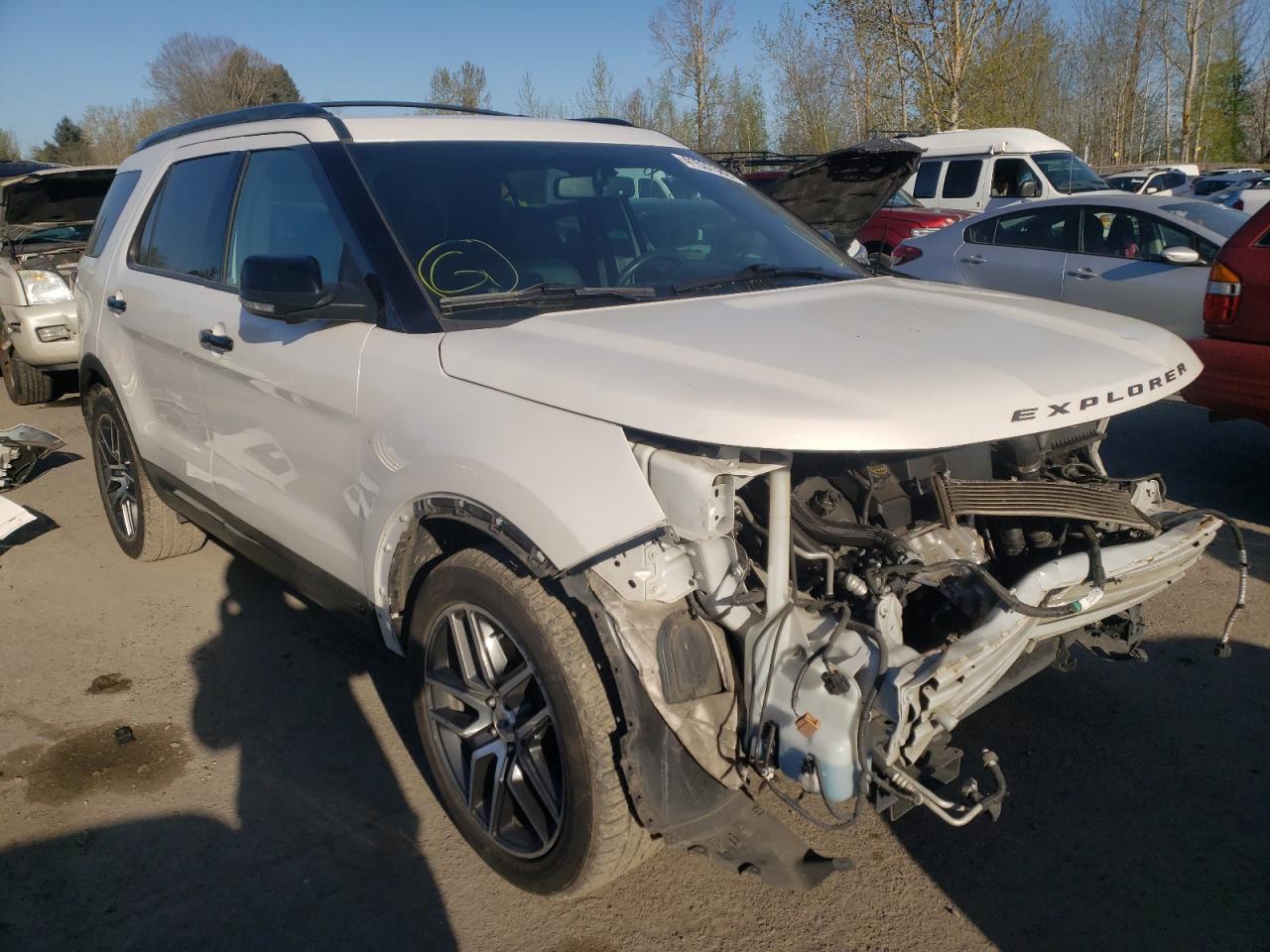 FORD EXPLORER S 2016 with VIN 1FM5K8GT1GGC60001 - Photo from auction