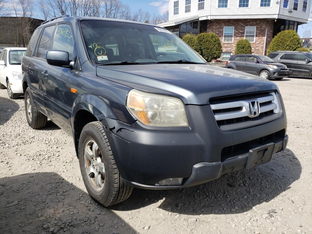HONDA PILOT EX 2006 with VIN 2HKYF18606H551766 - Photo from auction
