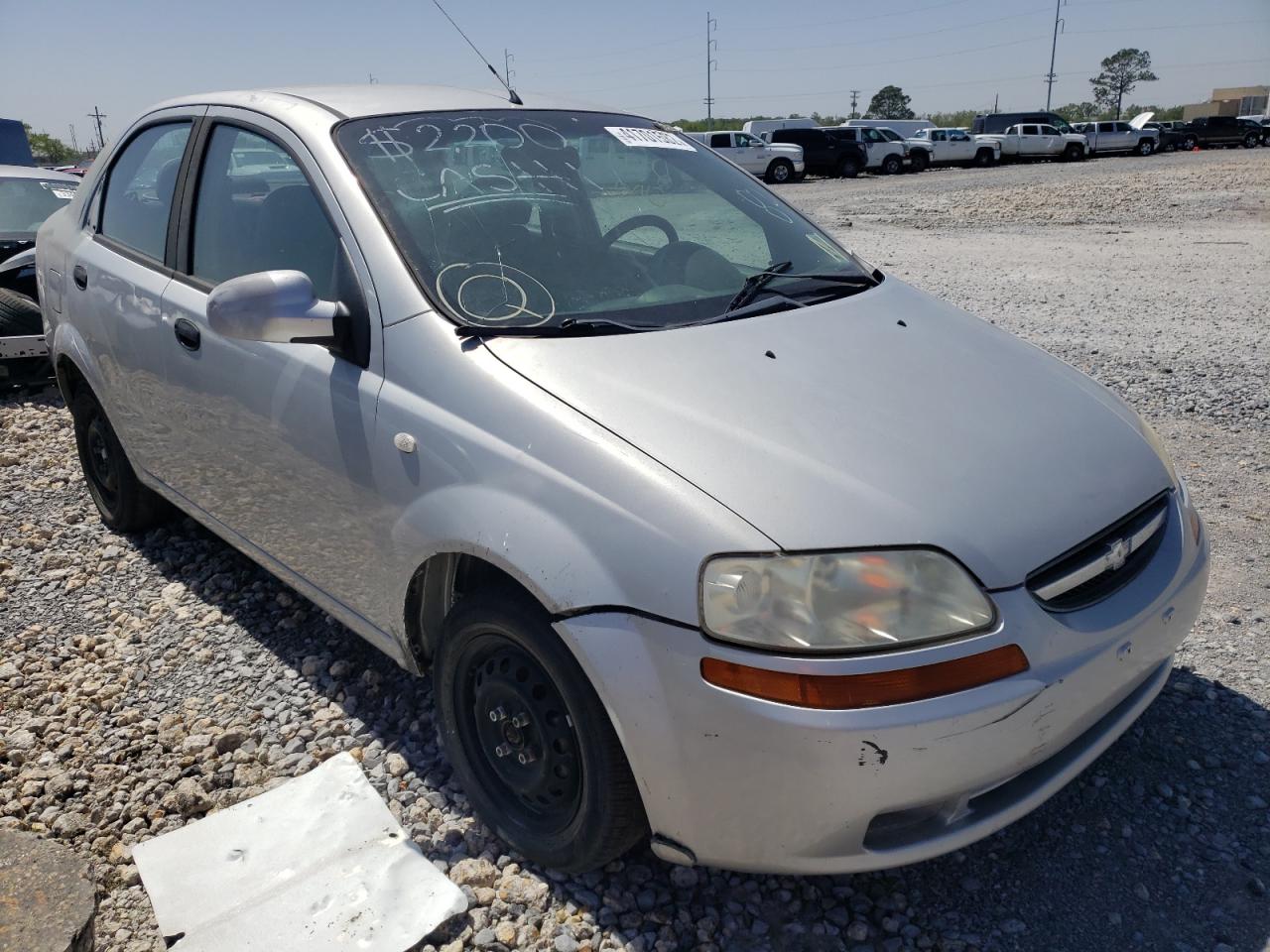 CHEVROLET AVEO BASE 2006 with VIN KL1TD56676B630175 - Photo from auction