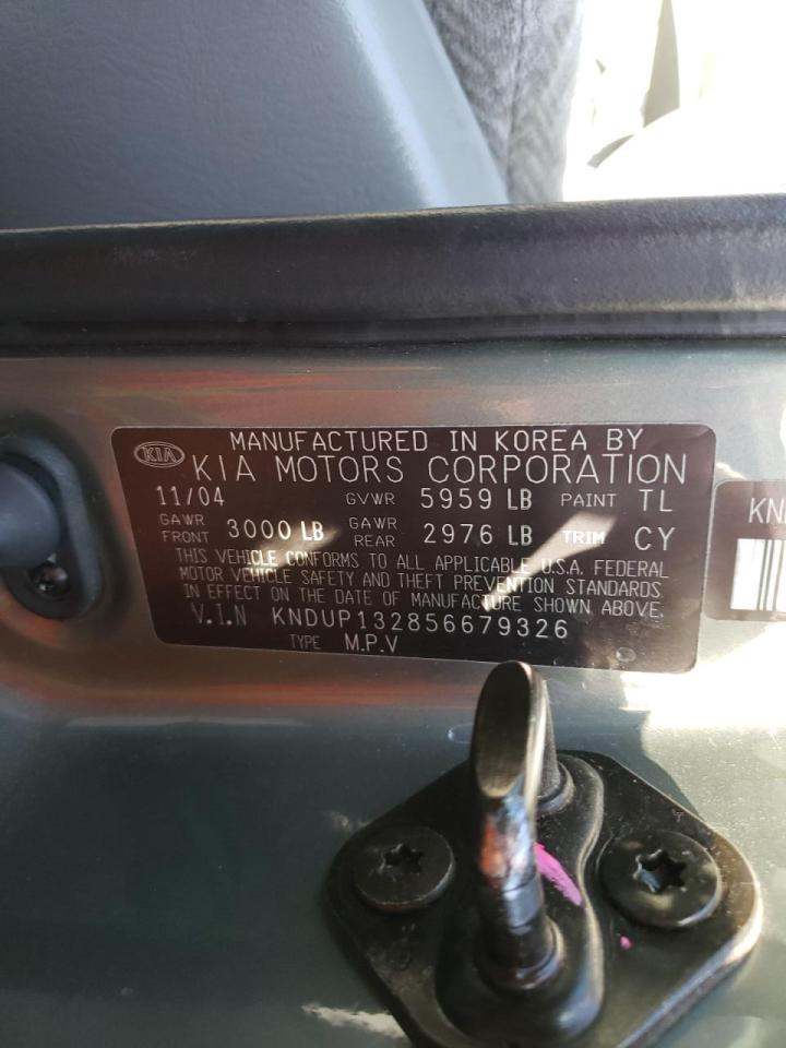 Photo 10 from auction – 2005 KIA SEDONA EX with VIN KNDUP132856679326