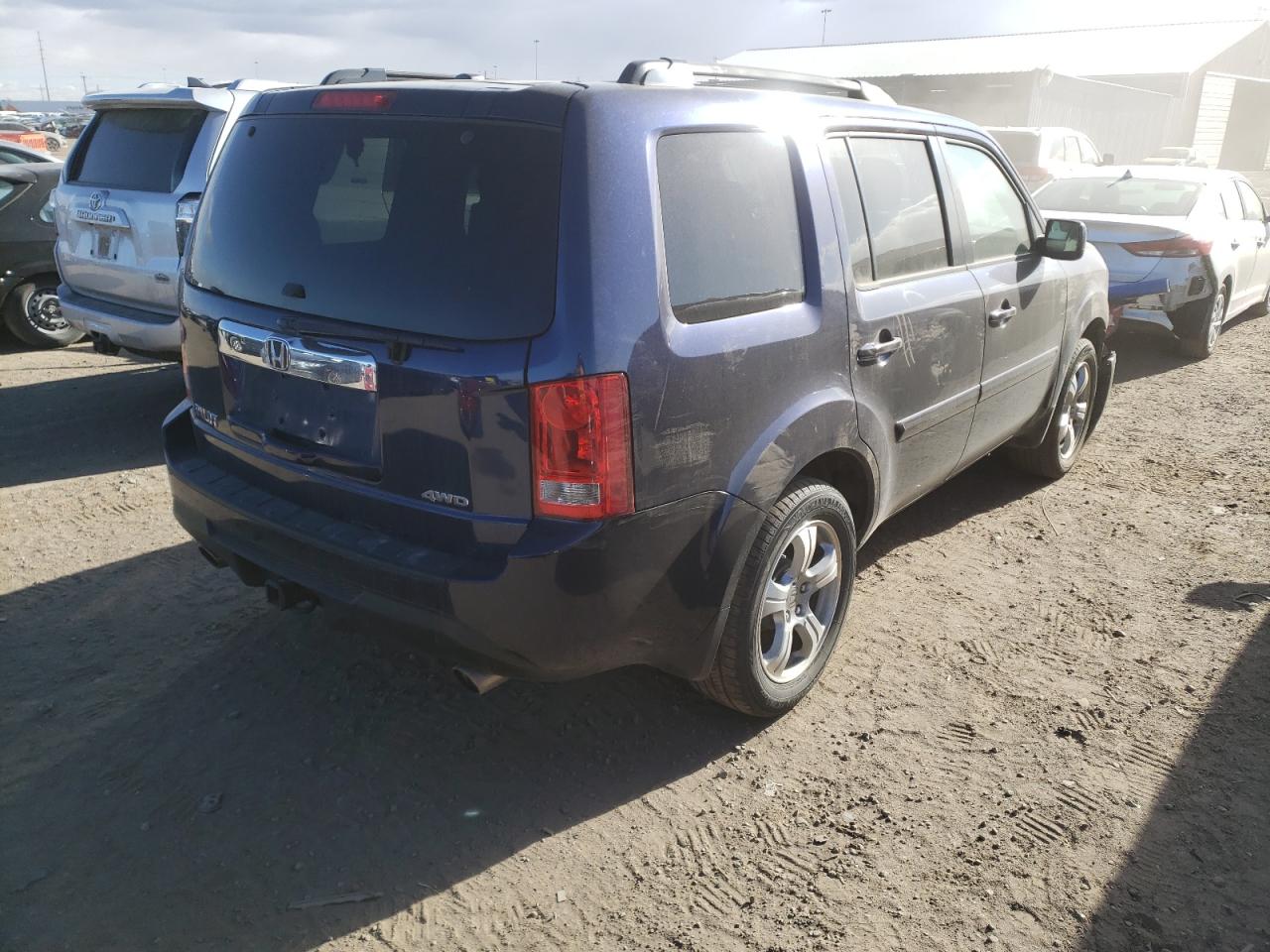 Photo 4 from auction – 2013 HONDA PILOT EXL with VIN 5FNYF4H52DB018158