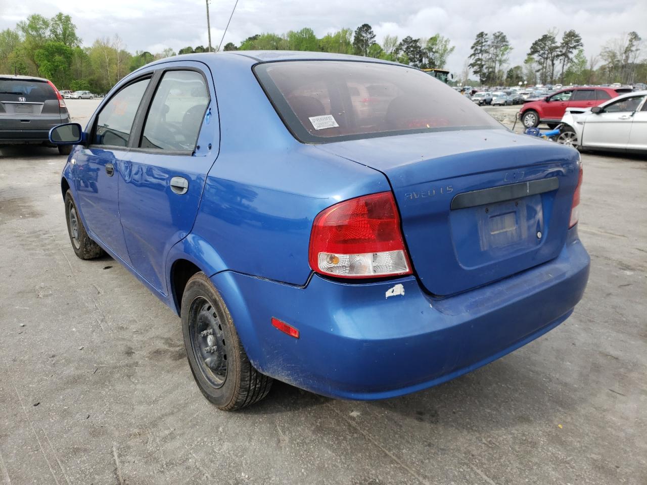 Photo 3 from auction – 2006 CHEVROLET AVEO BASE with VIN KL1TD56606B652941