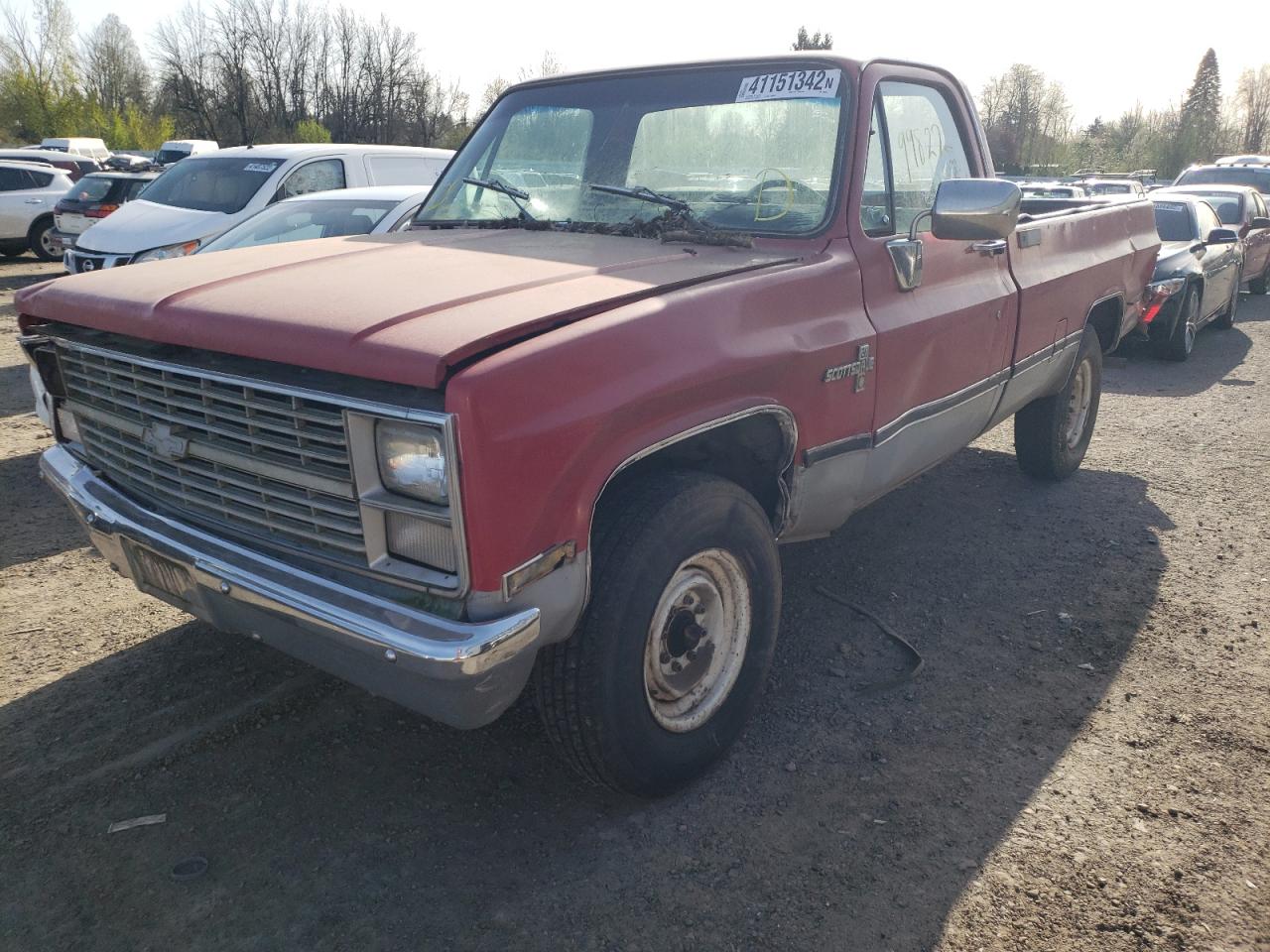 Photo 10 from auction – 1984 CHEVROLET C20 with VIN 2GCEC24H1E1230294