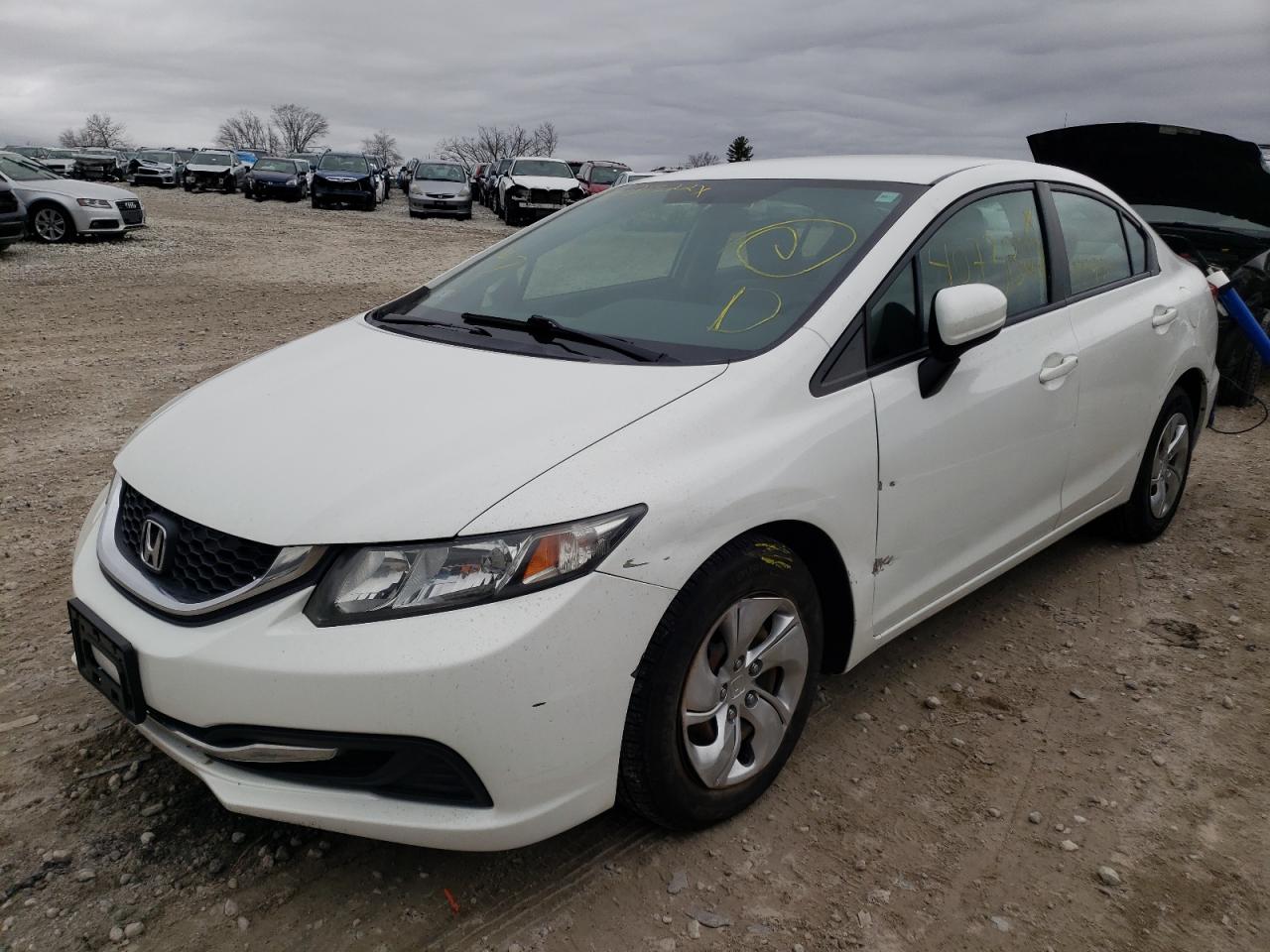 Photo 2 from auction – 2014 HONDA CIVIC LX with VIN 2HGFB2F52EH528890