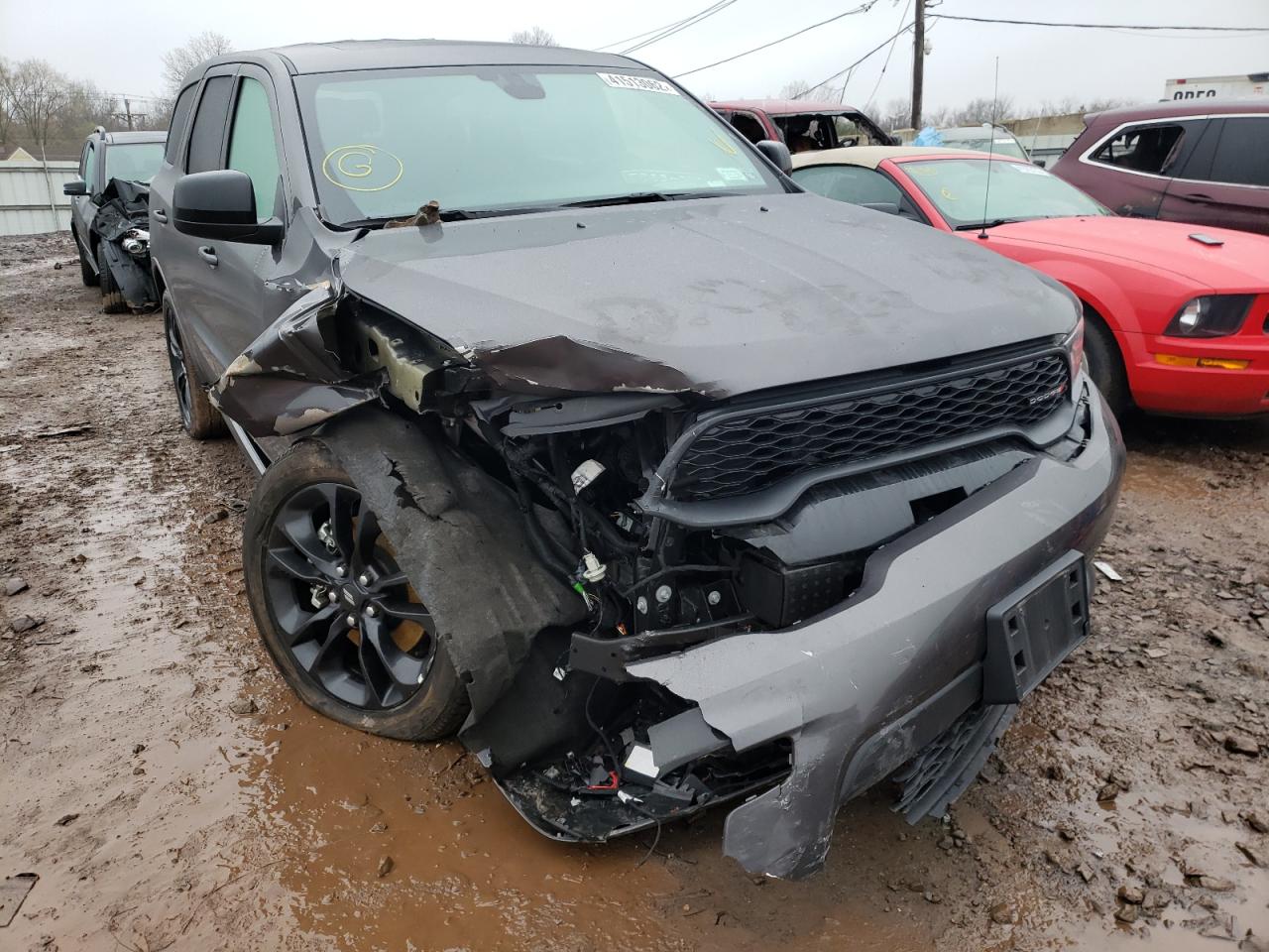DODGE DURANGO GT 2021 with VIN 1C4RDJDG1MC750973 - Photo from auction