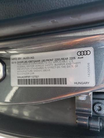 Photo 10 from auction – 2015 AUDI A3 PREMIUM with VIN WAUACHFF9F1127321